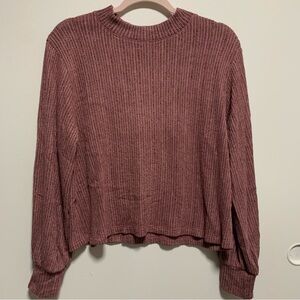 Lush Ribbed Long Sleeve Top